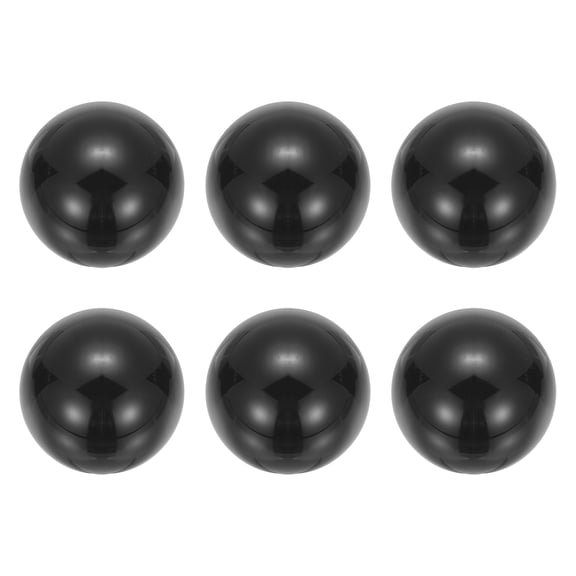 Uxcell 6 Pcs Arcade Joystick Ball Top - 35mm M6 Rocker Round Head Handle Threaded Balltop Knob Arcade Game DIY Parts Replacement for Console Controllers/Joystick, Black