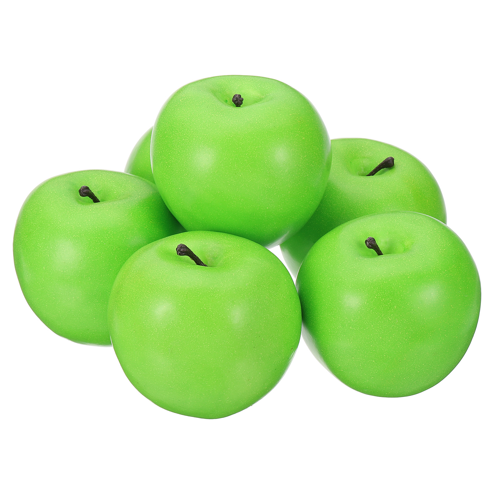 Fake Apple Object Uxcell 6 Pcs Artificial Apples, Foam Lifelike Fake Fruit Model Green ...