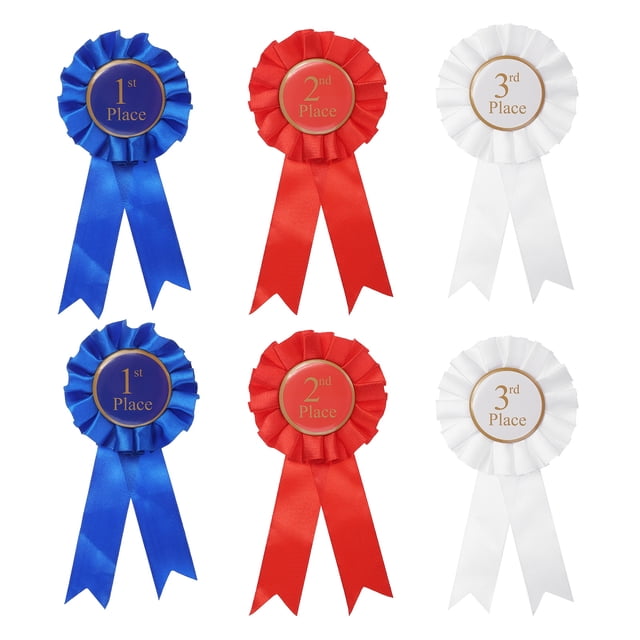 Normal Winner Ribbons Uxcell 6 Pcs Award Ribbons, 1st 2nd 3rd Place Winner Recognition ...