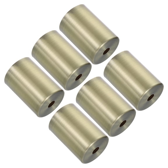 Uxcell 6 Pcs E27 Lamp Socket Cup, Bronze (1.7" OD x 2.4" H)