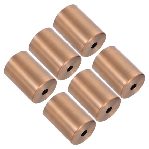 Uxcell 6 Pcs E27 Lamp Socket Cup, Red Bronze (1.7" OD x 2.4" H)