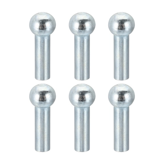 Uxcell 6 Pcs Gym Wire Rope Sphere Head Stopper, Cable Ball Stopper for 6 mm Cable Gym Machine Replacement End Home Fitness Equipment Running Yoga Accessories