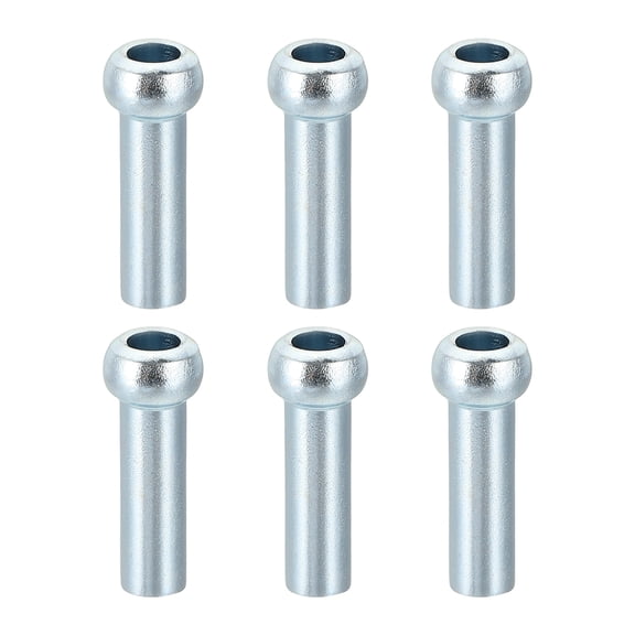 Uxcell 6 Pcs Gym Wire Rope Sphere Head Stopper, Cable Ball Stopper for 6mm Cable Gym Machine Replacement End Home Fitness Equipment Running Yoga Accessories