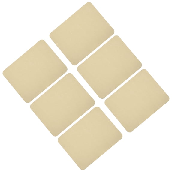Uxcell 6 Pcs Iron on Patches Fabric Repair Patches for Clothes Beige