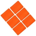 thumbnail image 1 of Uxcell 6 Pcs Iron on Patches Fabric Repair Patches for Clothes Tangerine, 1 of 6