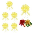 thumbnail image 1 of Uxcell Large Pull Bow Gift Wrapping, Ribbon Organza Metallic Green Bows for Gift Wrapping Wedding Baskets Car Yellow, 1 of 7