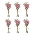 thumbnail image 1 of Uxcell Mini Dried Flower Bouquet 6 Pcs Forget-me-not Natural Wildflower with Stem Decor Boho Floral Plant Flower Pink, 1 of 6