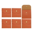 thumbnail image 1 of Uxcell 6 Pcs Mini Jewelry Pouch, 8 Inch PU Leather Small Jewelry Bags Soft Jewelry Package Gift Storage Bag Travel Jewelry Bag for Women Rings Necklace Bracelet, Orange, 1 of 7