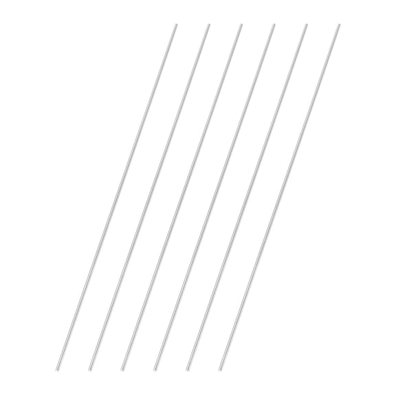 Uxcell 6 Pcs Round Steel Rod 1.2mm Diameter HSS Lathe Bar Stock Tool 150mm Long for Shaft Gear Drill Lathes Boring Machine Turning Miniature Axle Cylindrical Pin DIY Craft Tool