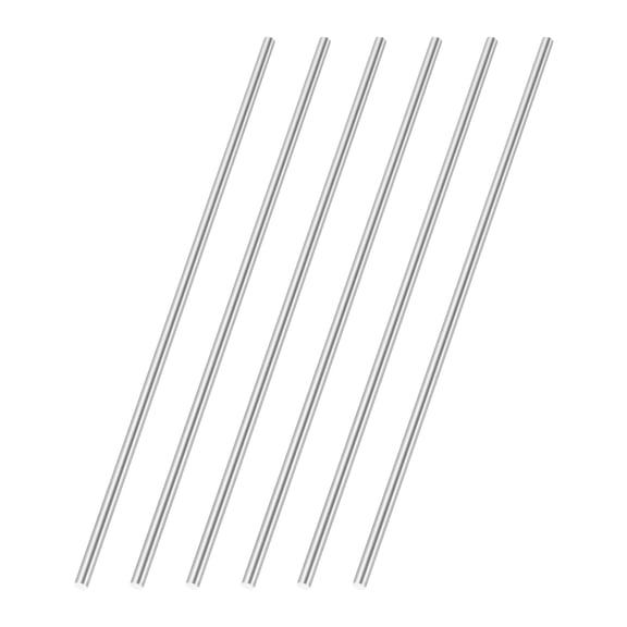 Uxcell 6 Pcs Round Steel Rod 2.3mm Diameter HSS Lathe Bar Stock Tool 100mm Long for Shaft Gear Drill Lathes Boring Machine Turning Miniature Axle Cylindrical Pin DIY Craft Tool