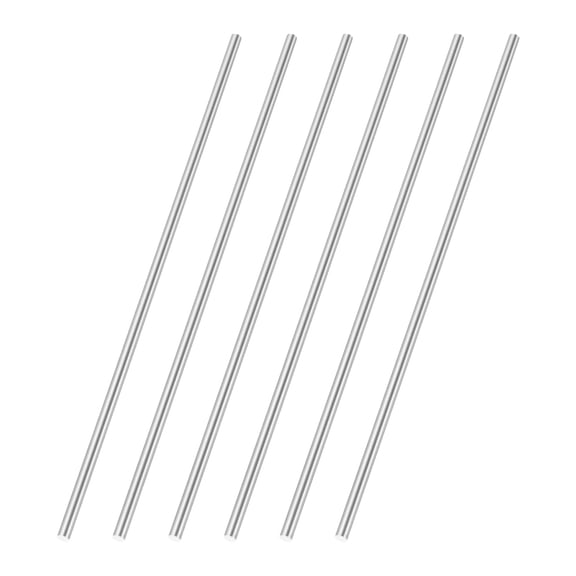 Uxcell 6 Pcs Round Steel Rod 2.7mm Diameter HSS Lathe Bar Stock Tool 100mm Long for Shaft Gear Drill Lathes Boring Machine Turning Miniature Axle Cylindrical Pin DIY Craft Tool