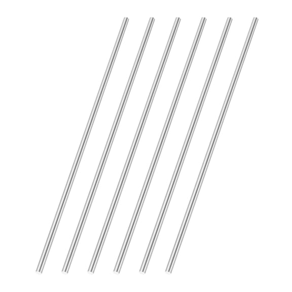 Uxcell 6 Pcs Round Steel Rod 3.6mm Diameter HSS Lathe Bar Stock Tool 100mm Long for Shaft Gear Drill Lathes Boring Machine Turning Miniature Axle Cylindrical Pin DIY Craft Tool