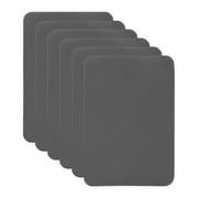 Uxcell 6Pcs Sofa Fabric Repair Patches Self Adhesive Fabric Patches 4.13" x 6.1" Gray