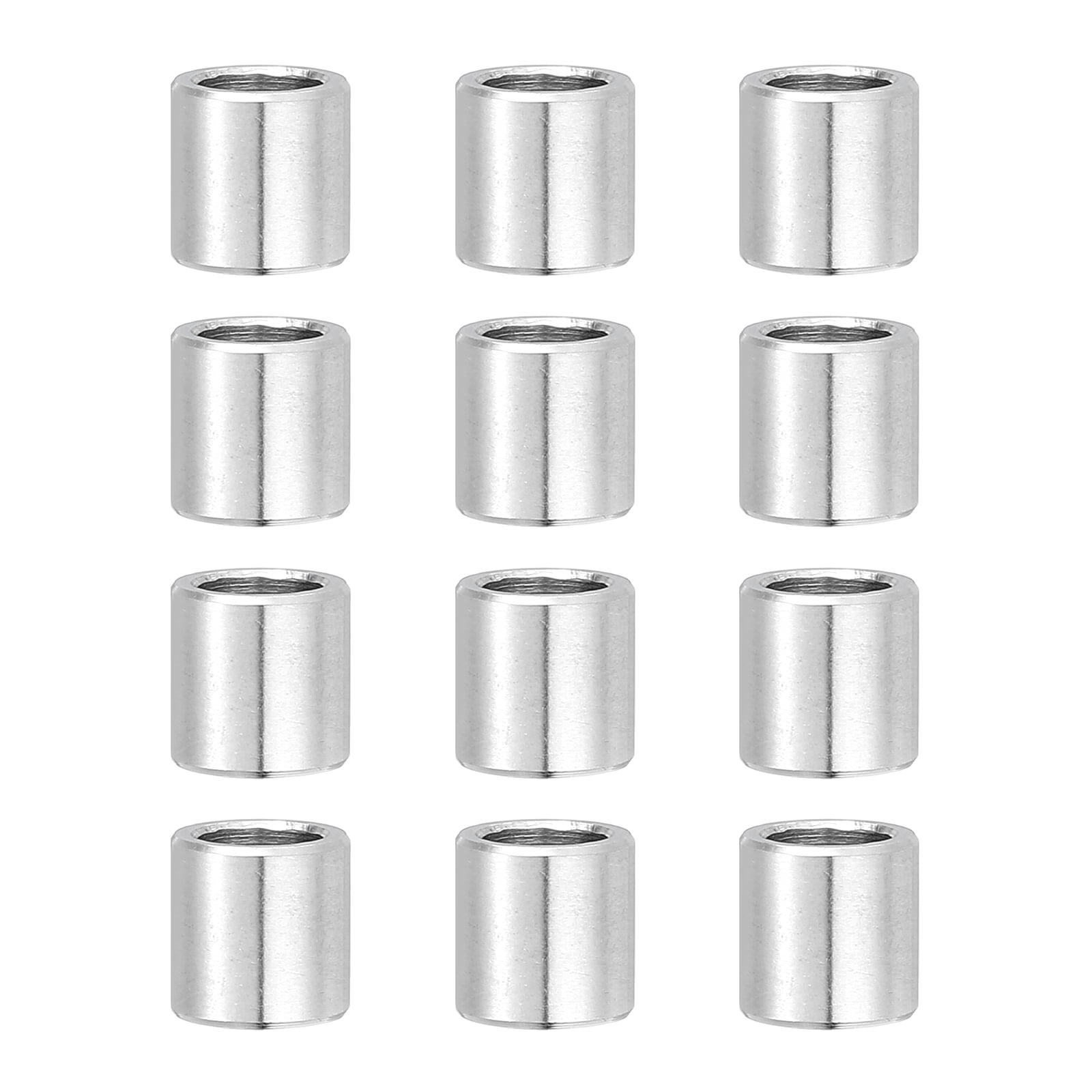 Spacers Uxcell 12 Pcs Stainless Steel Spacers, 3mm ID x 6mm OD x 11mm Height ...