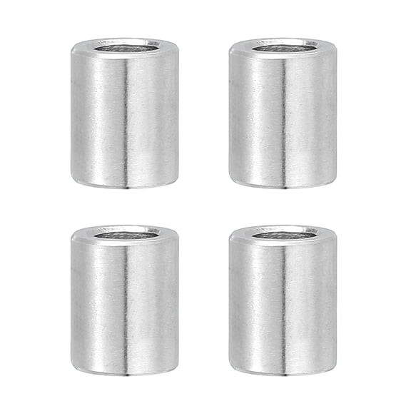 Uxcell 4 Pcs Stainless Steel Spacers, 12mm ID x 16mm OD x 13mm Height 304 Stainless Steel Bushing Screw Standoff Unthreaded Round Spacer for 1/2"M12 Screws Bolts Nuts