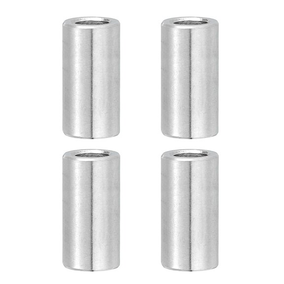 Uxcell 4 Pcs Stainless Steel Spacers, 12mm ID x 16mm OD x 20mm Height 304 Stainless Steel Bushing Screw Standoff Unthreaded Round Spacer for 1/2"M12 Screws Bolts Nuts