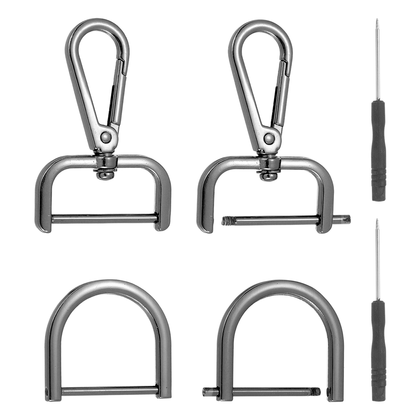 Uxcell 6 Pcs Swivel Clasp Hooks, Detachable Snap Hooks Lobster Claw ...