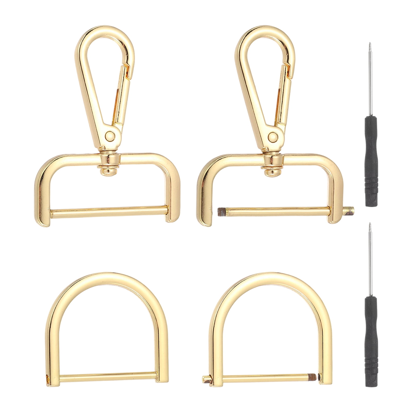 Uxcell 6 Pcs Swivel Clasp Hooks, Detachable Snap Hooks Lobster Claw ...