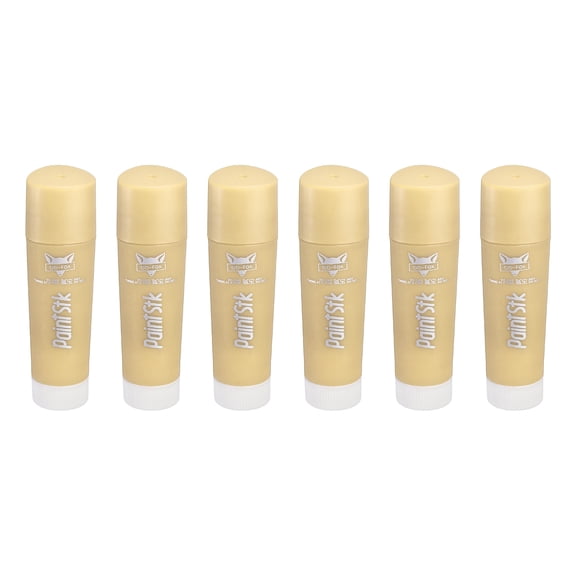 Uxcell 6 Pcs Tempera Paint Sticks, Solid Paint Sticks Markers Quick Drying Smooth & Washable Crayon Pen for Artists Beginners Art Supplies Gifts(Short, Pale Yellow)