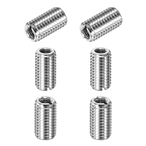 Uxcell 6-Pcs Thread Adapters Sleeve Reducing Nut M14x2 Male to M8x1.25 Female 25mm H Nut Screw Reducer