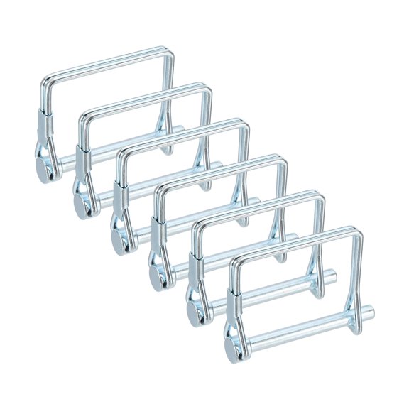 Uxcell 6 Pcs Trailer Coupler Pin (13/64" x 1-3/4" ) - Trailer Hitch Pin Coupler Square Safety Shaft Locking Pin for Farm Trailers Wagons Lawn Kayak Boat