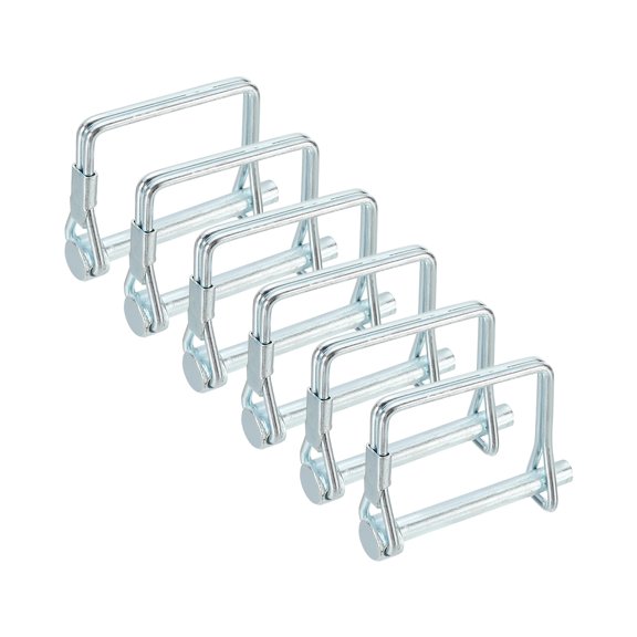 Uxcell 6 Pcs Trailer Coupler Pin (13/64" x 1-9/16" ) - Trailer Hitch Pin Coupler Square Safety Shaft Locking Pin for Farm Trailers Wagons Lawn Kayak Boat
