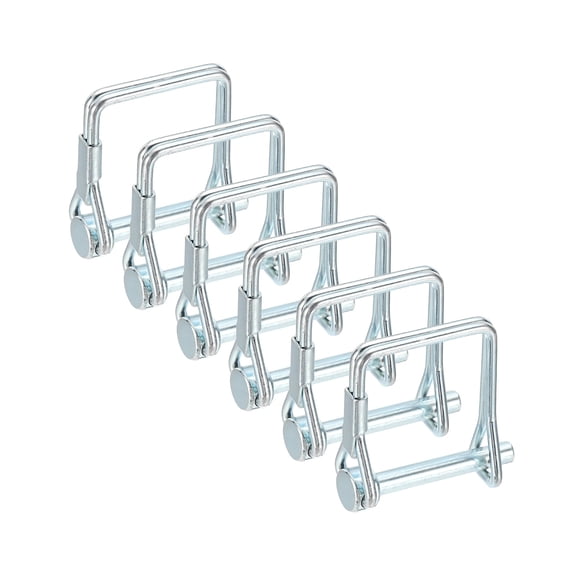 Uxcell 6 Pcs Trailer Coupler Pin (3/16" x 1-3/16" ) - Trailer Hitch Pin Coupler Square Safety Shaft Locking Pin for Farm Trailers Wagons Lawn Kayak Boat