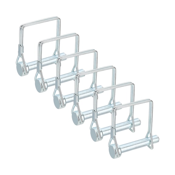 Uxcell 6 Pcs Trailer Coupler Pin (5/16" x 1-3/4" ) - Trailer Hitch Pin Coupler Square Safety Shaft Locking Pin for Farm Trailers Wagons Lawn Kayak Boat