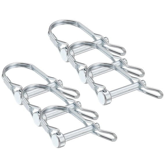 Uxcell 6 Pcs Trailer Coupler Pins, 1/4" x 1.4" Safety Wire Spring Lock Hitch Pin