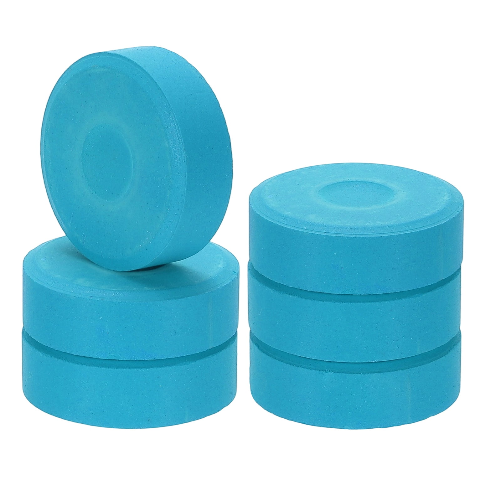 Uxcell 6 Pcs Washable Tempera, 2.3"x0.7" Large Tempera Paint Cakes Bulk Paints Blocks Art Supplies Watercolor Cake for Artists Art Painting Drawing DIY Crafting, Lake Blue