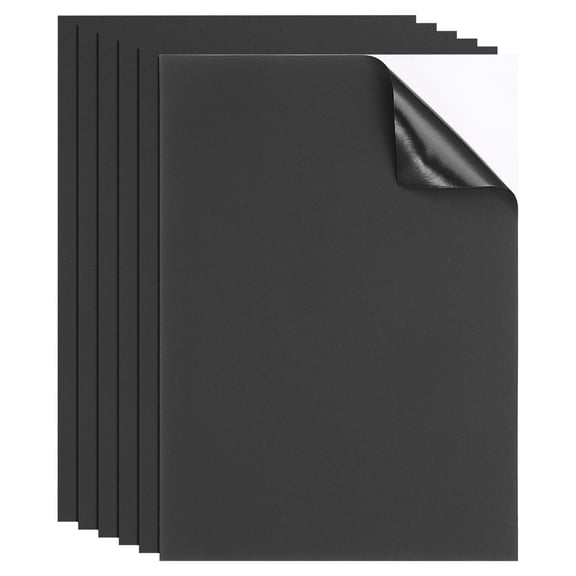 Uxcell 6 Pcs Waterproof Self-Adhesive Nylon Repair Patch 8 x 6 inch Black