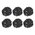 thumbnail image 1 of Uxcell 6 Pcs Wicker Rattan Balls 1.2 Inch Rattan Decorative Balls Vase Fillers for Wedding Party Black, 1 of 5