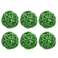thumbnail image 1 of Uxcell 6 Pcs Wicker Rattan Balls 1.2 Inch Rattan Decorative Balls Vase Fillers for Wedding Party Centerpiece Bowls Home Decoration, Green, 1 of 5