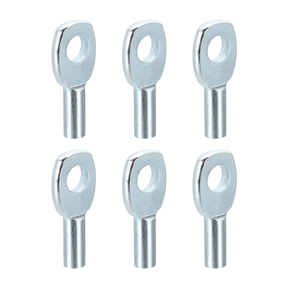 Uxcell 6 Pcs Wire Rope Eyelets, Gym Machine Accessories for 5mm Cable Stopper Gym Machine Replacement End Home Fitness Equipment Running Yoga Accessories