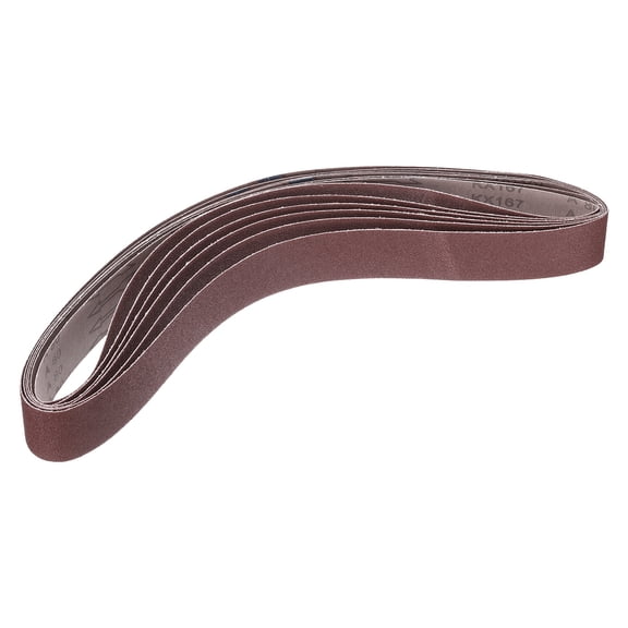 Uxcell 6 Pieces 80 Grits Aluminum Oxide Sanding Belts 2" x 48" Ring Abrasive Belts
