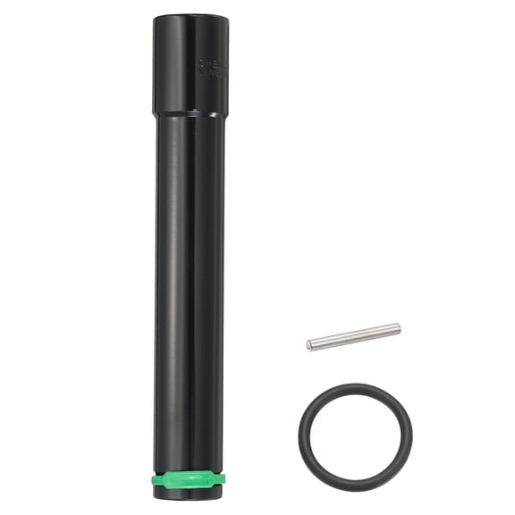 Uxcell 6 Point Deep Impact Socket 1/2" Drive 24mm Metric Standard Socket 8" Long Cr-Mo Steel Spindle Axle Hex Nut Bolt Sockets with Rubber Ring Locking Pin