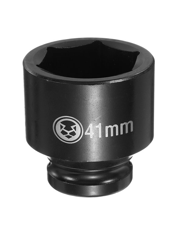 6 Point Deep Impact Socket 3/4" Drive 41mm Metric CR-V Steel Hex Nut Bolt Sockets 2.4" Long for Auto Machine Repair