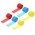 thumbnail image 1 of Uxcell 6 Roll Crepe Paper 82ft Long 1.77 Inch Wide for Wedding Decoration, Red,Light Blue,Yellow, 1 of 6