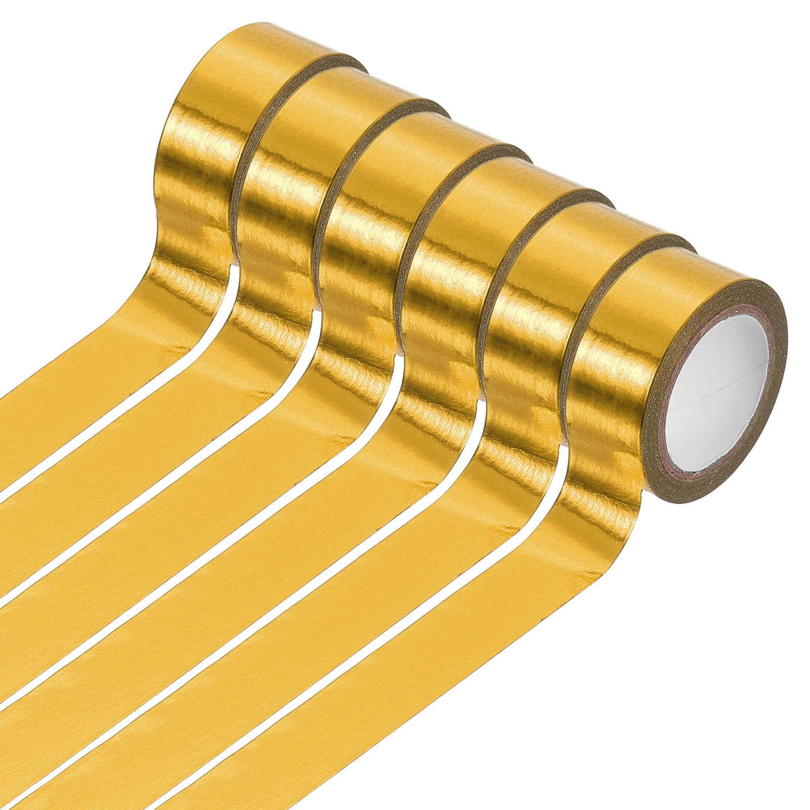 2 Rolls Gold Metallic Washi Tape - 0.6 Inch X 32 Ft Each, Decorative Paper Tape For Crafts & Scrapbooking