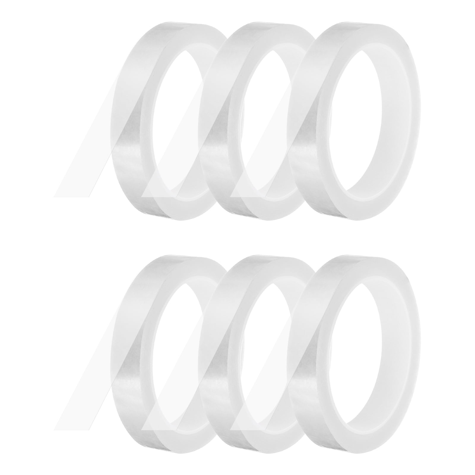 Uxcell 6 Rolls Whiteboard Tape Graphic Chart Tape 18mm 54.7 Yard Art Tape Thin Self-Adhesive Pinstripe Tape Masking Tape, Clear
