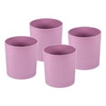thumbnail image 1 of Uxcell 6" Round Plastic Planter Flowerpot Container Indoor Outdoor, Pink 4 Pack, 1 of 6