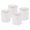 thumbnail image 1 of Uxcell 6" Round Plastic Planter Flowerpot Container Indoor Outdoor, White 4 Pack, 1 of 6