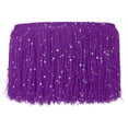 thumbnail image 1 of Uxcell Sequin Chainette Fringe Trim, Tassel Sewing Trim Fringes for Latin Dress Stage Purple 2 Yard x 6 In, 1 of 7