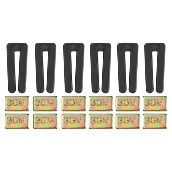 Uxcell 6 Sets High Calibration Fan Blade Balance Tool Includes 6 Pcs Plastic Clips and 12 Pcs Metal Adhesive 3G Weight, Gold