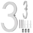thumbnail interactive-video image 1 of Yoocada 10 Inch House Numbers Large Floating Address Numbers, Modern Address Numbers Black 1 of 12