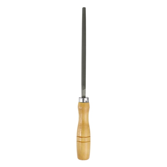 Uxcell 6" Square Fine Cut File Fine Metal File with Wood Handle, Grey/Yellow