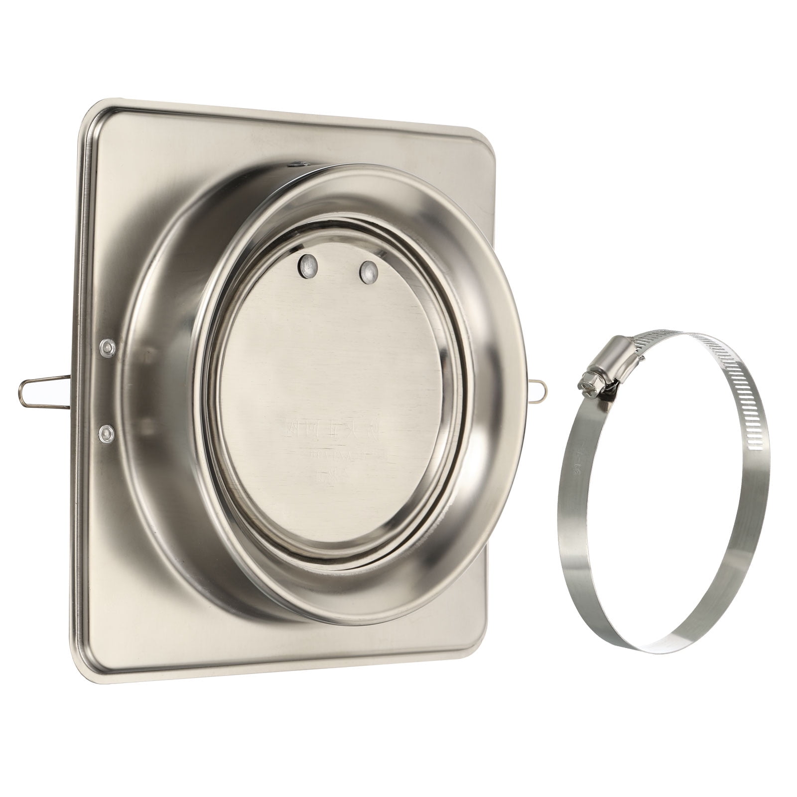 Uxcell 6" Stainless Steel Backdraft Dampers with Ducting Hose Clamp 1 Set
