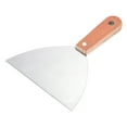 thumbnail image 1 of Uxcell 6" Stainless Steel Putty Knife Scraper Tool with Wooden Handle for wall Repair Paint Stripping, 1 of 6