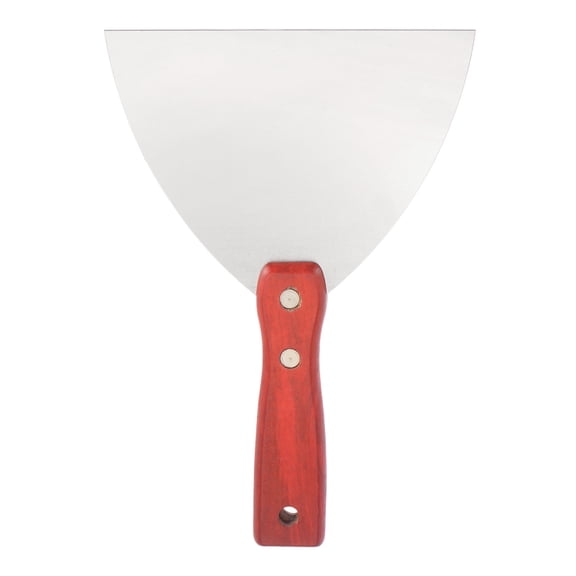 Uxcell 6" Stainless Steel Putty Knife Wooden Handle for Drywall
