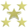 thumbnail image 1 of Uxcell 6" Star Cutouts, 48 Pack Star Cutout Double Printed Paper Stars for Classroom Decoration DIY Craft, Golden, 1 of 6